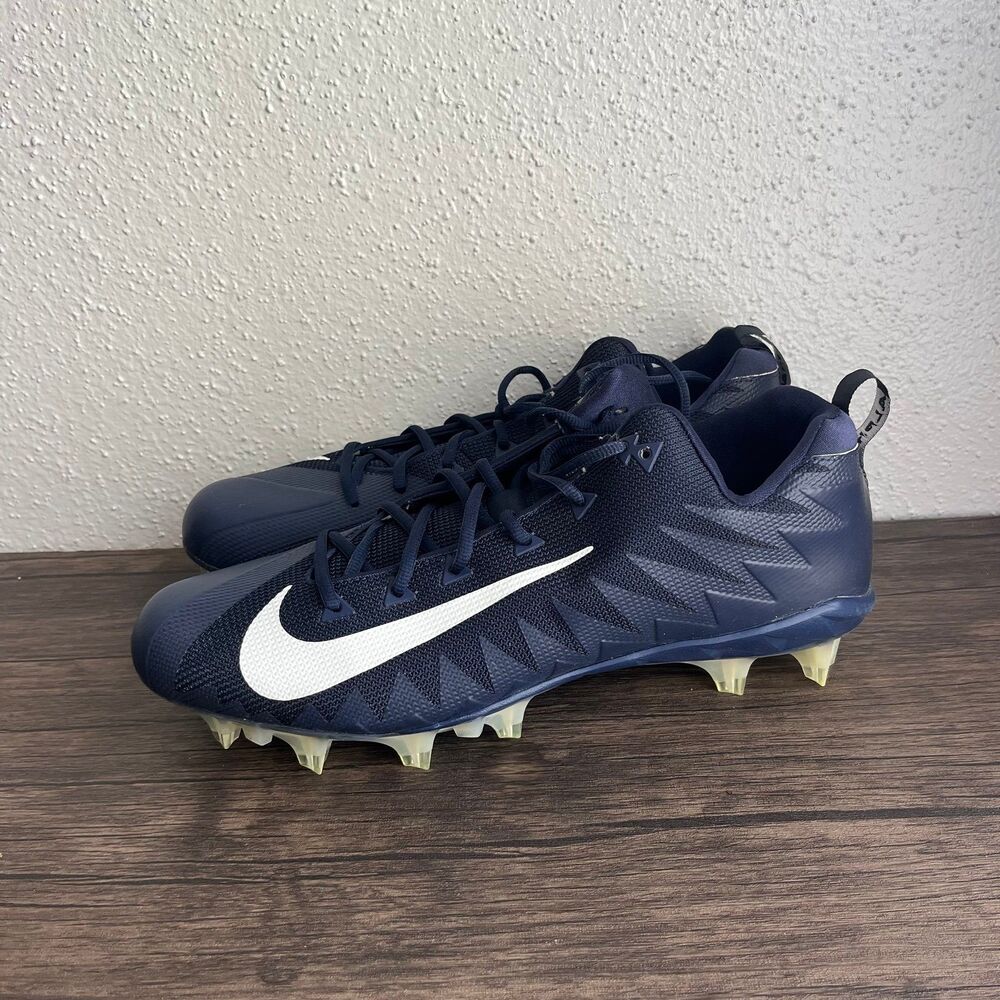 NEW Nike Alpha Menace Pro Low TD College Navy White Football Cleats Men’s 15 - Picture 5 of 10